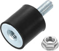 uxcell M8 Rubber Mounts, 1Pcs 25x25mm(DxH) Rubber Cylindrical Anti Vibration Isolator Shock Absorber with Lock Nut for Car Bobbin Generator Air Compressors