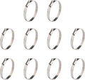 WINL 3 Inch Stainless Steel Hose Clamps- 10 Pack SAE 48 Worm Gear Drive Hose Clamps Clamping Range 2 1/2 Inch to 3 1/2 Inch (64mm-89mm) for Automotive Plumbing, 2 3/4'', 3 1/4''