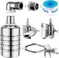 Float Valve,1/2" to 3/4'' water level control float valve, 304 Stainless Steel Fully Automatic Watershut off valve, Automatic Water Level Controller for Tank, Pool, Livestock Troughs.