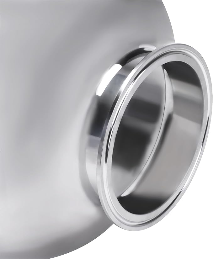 DERNORD Tri Clamp Bowl Reducer Sanitary Fitting Stainless Steel 304 (Tri Clamp Size: 8 inch x 4 inch)