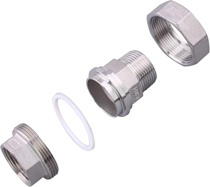 Cast Pipe Fittings Union - 1" NPT Female x 1" NPT Male Stainless Steel 304 Fitting,Class 150