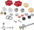 ASSE 1019-A Universal Outdoor Faucet Repair Kit (VACVBKX1B Vacuum Breaker,Metal Handle),Wall Hydrant Complete Repair Kit,Anti-Siphon Frostproof Faucet Valve Hose Faucet Fitting Repair Kit（2Pack）