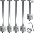 Undermount Sink Repair Kit, Brackets for Fallen Sink Support, Alloy Steel, Silver Gray, Undermount, 5 Count