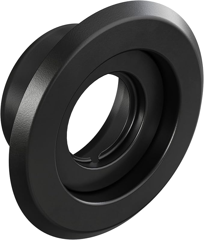 Recessed Fire Sprinkler Escutcheon 3/4 in. IPS - 2 Piece in Black - Depth Adjustment Range up to 3/4 in. for Fire Sprinkler Trim