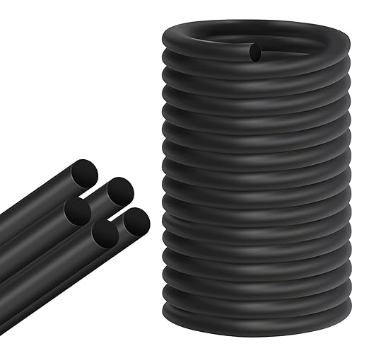 ToLanbbt Backer Rod EPDM Rubber 1/2" Diameter x 20' Length Caulk Saver Door Window Weather Stripping Seal for Concrete Filling Joints and Gaps (Black)