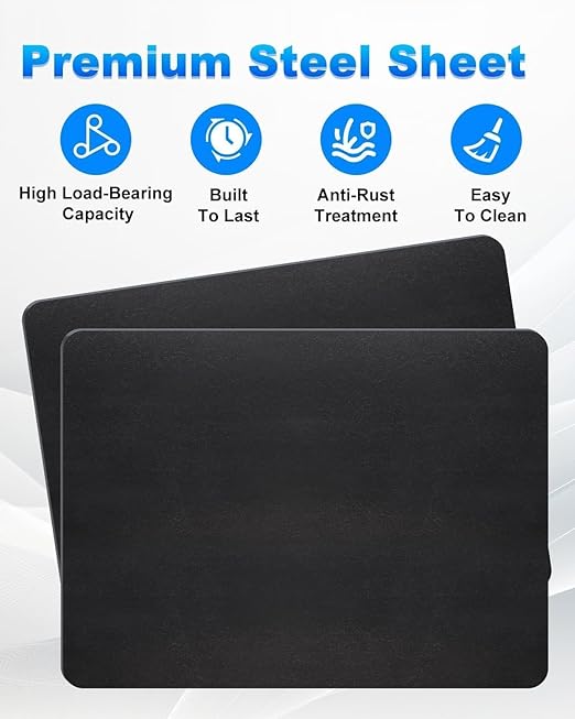 Rocaris 1/4 Inch A36 Steel Plate Hot Rolled, Steel Base Plate for Construction Boards, Structure Support, Weldable Square and Industrial (16" x 12", 1PC)