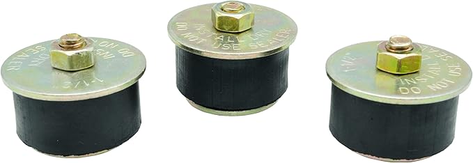 Automotive Rubber Expansion Plug (1-1/2 Inch to 1-5/8 Inch) 38mm -41mm，3-Pack Neoprene Expansion Plug Replace Engine Expansion Plugs 025033, 58253, 570-009
