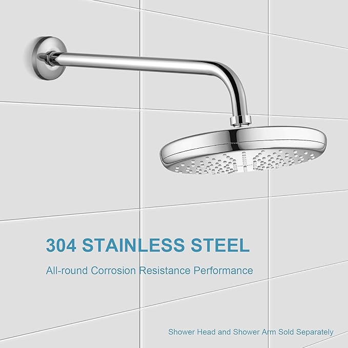 OFFO Shower Arm Flange 2.5" in Outer Diameter Replacement Shower Head Arm Escutcheon Plate Suitable for Most Brands Shower Head Arms, Chrome