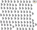 100Pcs EZ-FLUID Heavy Duty Angle Stop Valve,1/4 Turn Water Shut Off Valves 1/2" Nominal (5/8" OD) Compression x 3/8"OD Outlet,Metal Handle Shut-off Valve For Water Pipes,For Sink,Toilet,Faucet Valve