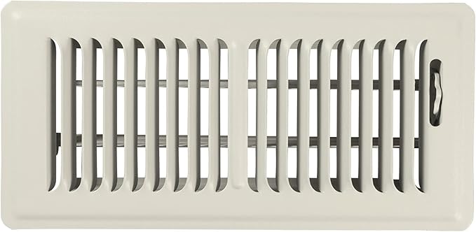 Shoemaker 4x12 Floor Register – Khaki Light Heavy Duty Metal Floor Vent Cover for Home Floors - Premium Forced Air Vent Covers