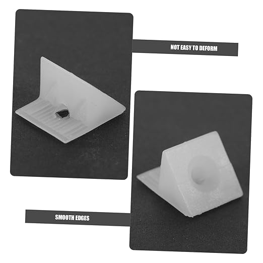 DOITOOL 1set Drywall Repair Clips Angle Back Plate Corner Code Plastic Conical Anchors Self-Tapping Screws for Easy Installation