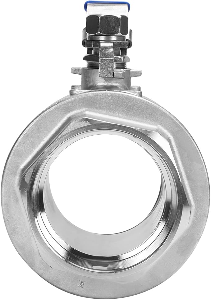 DERNORD Stainless Steel 304 Ball Valve, Full Port Heavy Duty for WOG with Locking Device (4 Inch NPT)