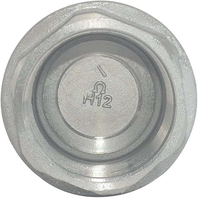NPT Female WOG1000 Check Valve,Vertical Check Valve,NPT Spring Loaded in-line Low Cracking Pressure,Stainless Steel SS316 CF8M (1-1/4")