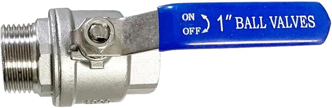 1" Male to Female Thread Full Port Ball Valves NPT 304 Stainless Steel for Water Oil Gas WOG1000