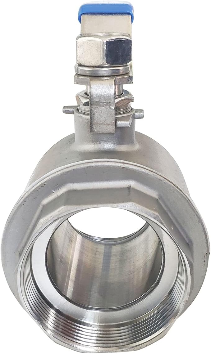 2-1/2" Full Port Ball Valves 316 Stainless Steel NPT Female Thread Ball Valve for Water, Oil, and Gas