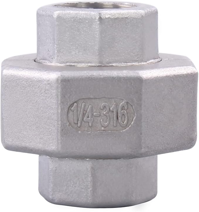 Cast Pipe Fittings Union - 1/4" NPT Female Fitting Stainless Steel 304, Class 150