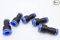 Push to Connect Fitting 3/8" Tube OD x 5/16" Tube OD Reducer, Pneumatic Air Water Straight Union Two Way Connector/Coupler (Pack of 5)