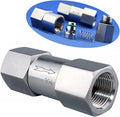 1/8 1/4 3/8 1/2 Inch G Female Thread 304 Stainless Steel Check Valve One Way Non-Return Valve for Water Oil Gas Check Valve(1/4 Inch)