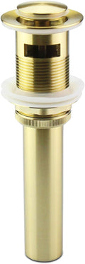 Bathroom Lavatory Vanity Vessel Sink Pop Up Drain Stopper with Overflow, Gold