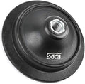 SGCB 5” RO Rotary Flexible Backing Plate, Hoop-and-Loop Face 5/8” Thread PU Soft Backing Pad Used On Rotary Polisher Sander for Sanding Polishing Buffing Finishing
