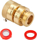 1 Pack 1-1/16" Fine Thread (Female) Lead-Free Self-Draining Vacuum Breaker, PK 1390 Replacement Hose Bib Backflow Preventer with washers and Sealing Tape for Garden & indoor Spigot