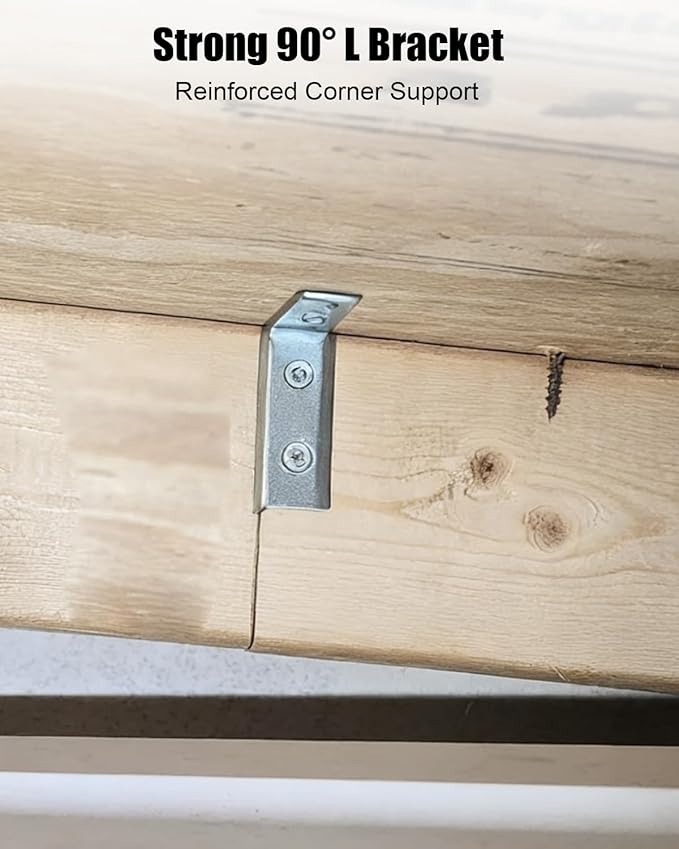 12 Pack 3 Hole 90 Degree L Shaped Fitting Bracket Corner Brace Metal Framing Connector Compatible with 1/2 inch Bolt in 1-5/8 inch Strut Channel