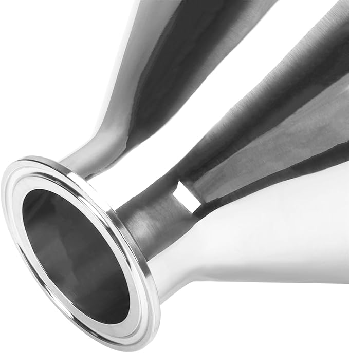 DERNORD Sanitary Fitting Reducer Fitting SUS304 Tri Clamp Ferrule Style 10" Tube OD to 2" Tube OD