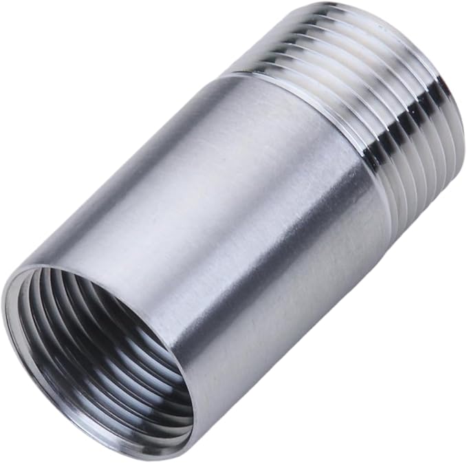 CONSTELLAR 304 Stainless Steel Pipe Fitting - 3/4" NPT Male x 3/4" NPT Female Threaded Thickened Pipe Wall, 50mm (2 inch) Length Heavy Nipple Seamless Pipe (1 Pcs)