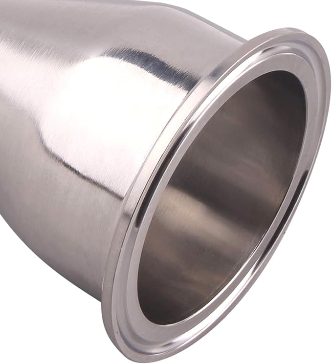 DERNORD Sanitary Fitting Reducer Fitting SUS304 Tri Clamp Ferrule Style 2.5 Tube OD to 1 Tube OD