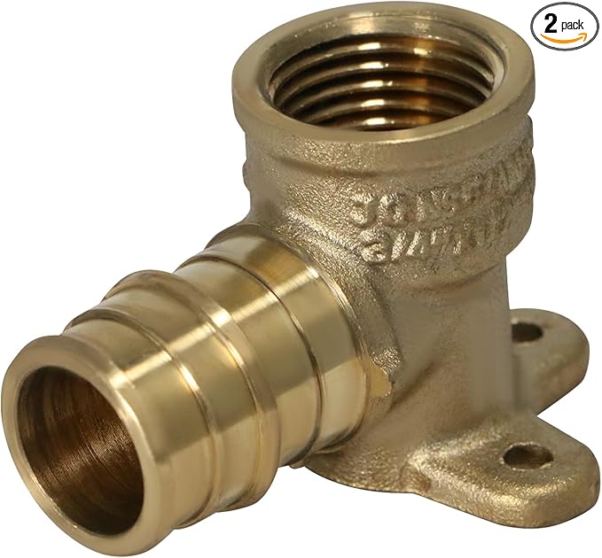 XFITTING 3/4 Inch Pex A x 1/2 Inch Female NPT Drop Ear Elbow, F1960 Expansion Drop Ear Elbow, 29-6-7=2XX, 2 Pieces