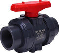 DERNORD PVC True Union Ball Valve NPT Threaded with Full Port, EPDM O-Rings, and Reversible PTFE Seats, Rated at 200 PSI (3 Inch NPT Threaded)