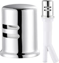 Dishwasher Air Gap Cover, Dishwasher Air Gap Cap for Kitchen Sink, Solid Brass Dishwasher Overflow Vent Cap Replacement Kit, Chrome