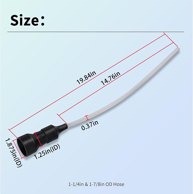 005A Drain Adapter Compatible with Water Heater Tank, Fits For 1-1/4in & 1-7/8in OD Hose (1-1/4in & 1-7/8in OD Hose)