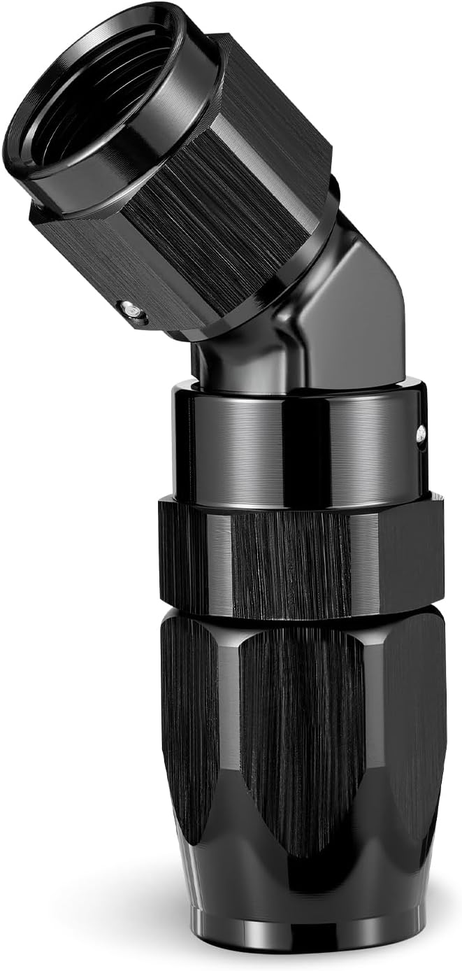 EVIL ENERGY 6AN Hose End Fitting 45 Degree Swivel Low Profile Forged Aluminum for CPE Braided Line