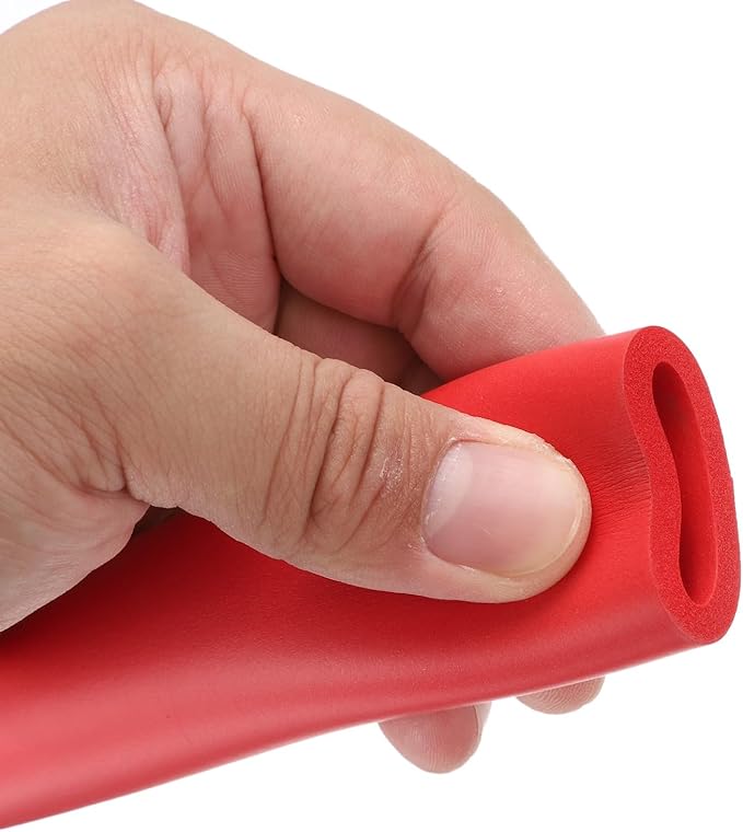 uxcell Foam Tubing for Handle Grip Support, Pipe Insulation Outside Pipe Lagging, 22mm(7/8") ID 29mm(1 1/8") OD 1m Red