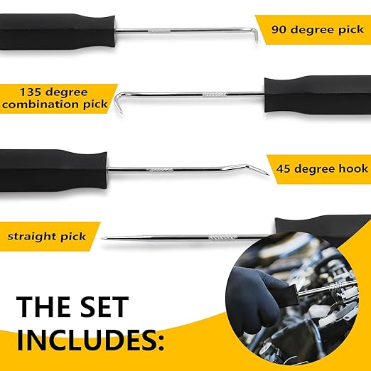 826 Pcs Universal O-Ring Kit - Metric & SAE Standard 70A Durometer O Ring Assortment Kit for Auto Engines, Hydraulic Cylinders, Chemical Plumbing, Fuel Systems with 4 Pick Tools