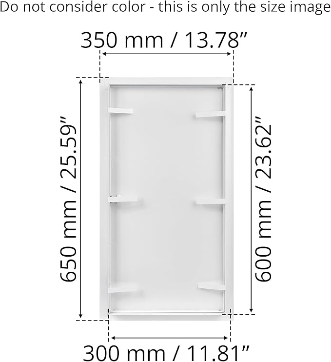 12x24 Inch White Access Panel – Metal Rectangular Wall & Ceiling Access Door for Plumbing Electrical HVAC – Easy Install Indoor Panel for Drywall Home Improvement and Maintenance