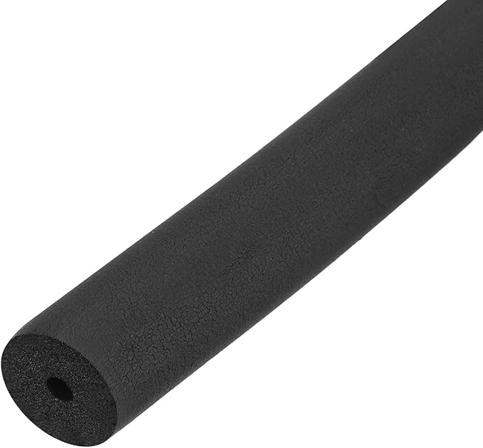uxcell Foam Tubing for Handle Grip Support, Pipe Insulation Outside Pipe Lagging, 13mm(1/2") ID 31mm OD 1m Black
