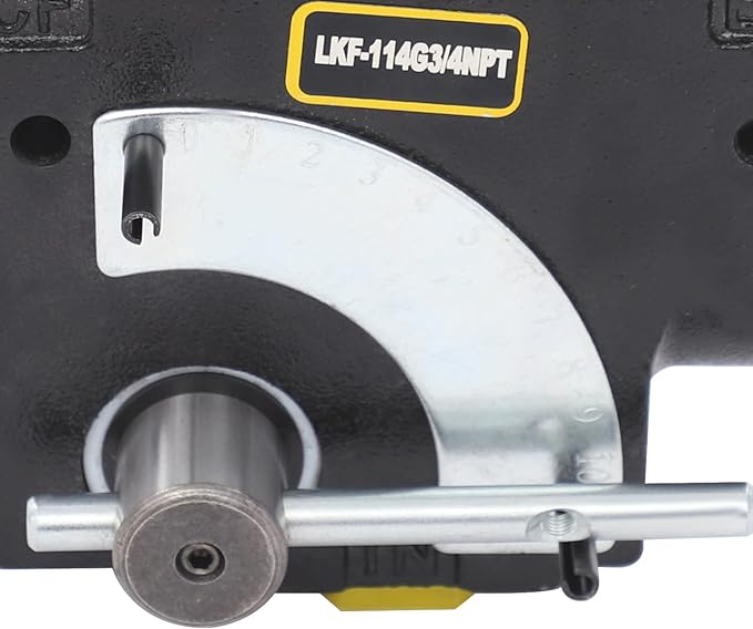 Hydraulic Adjustable Variable Flow Control Valve w/Relief, 0-30 GPM, 3/4” NPT Port Size,500-3000 PSI Pressure Relief Valve Adjustment Range, 30.38Gal/min