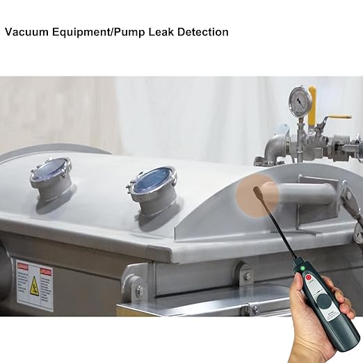 Ultrasonic Leak Detector for HVAC/Automotive/Industrial Use | 38-42kHz Frequency Range Detection with Sound & Light Alerts Portable Gas/Air/Water Leakage Finder Kit Adjustable Sensitivity