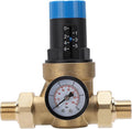 Water Pressure Regulator Valve Pressure Reducing Valve Water Pressure Controller DN15 1/2 Inch Brass with 316L Stainless Steel Filter 40um for Home Use RV Camping