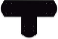 6" Decorative Design Tee Bracket for 6x6 Post, 6 Inch T Bracket Bolt Plate, T Support Bracket, Pergola Bracket, 6 inch, Truss Plate