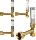 Water Hammer Arrestor,3/4 Inch Swivel FHT x 3/4 Inch MHT Tee Copper Water Arrestor for Washing Machine Connection(4PACK, Tee Stainless Steel Arrestor)(HAMMER016-4Pack)