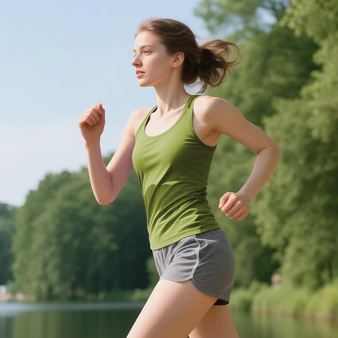 Women's 100% Merino Wool Tank Top – Ultra-Fine 15.5 Micron Base Layer, Breathable, Lightweight Undershirt Outdoor