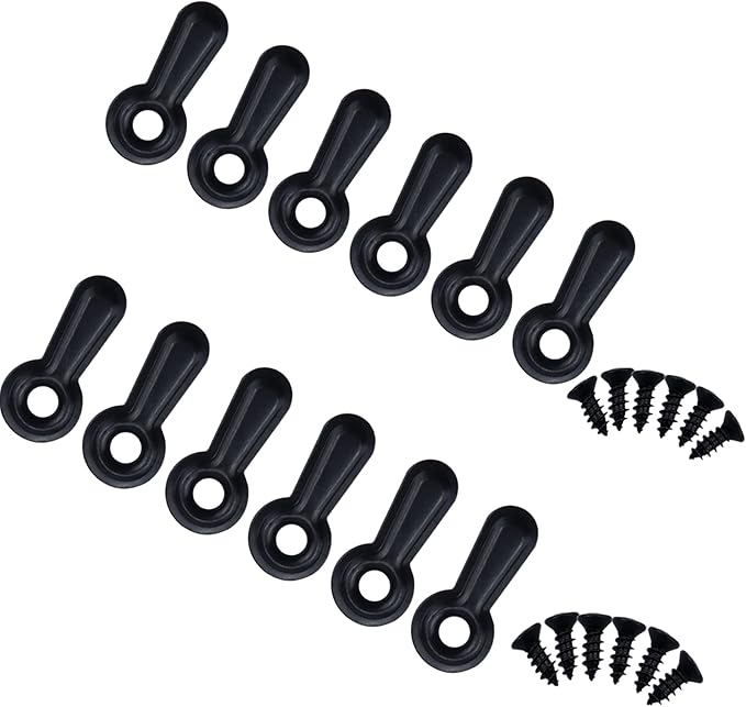 Picture Frame Turn Button Fasteners Set - 100 Pieces Picture Frame Hardware Backing Clips Photo Frame Hardware Clips with 100 Pieces Screws for Craft, Hanging Pictures, Photos