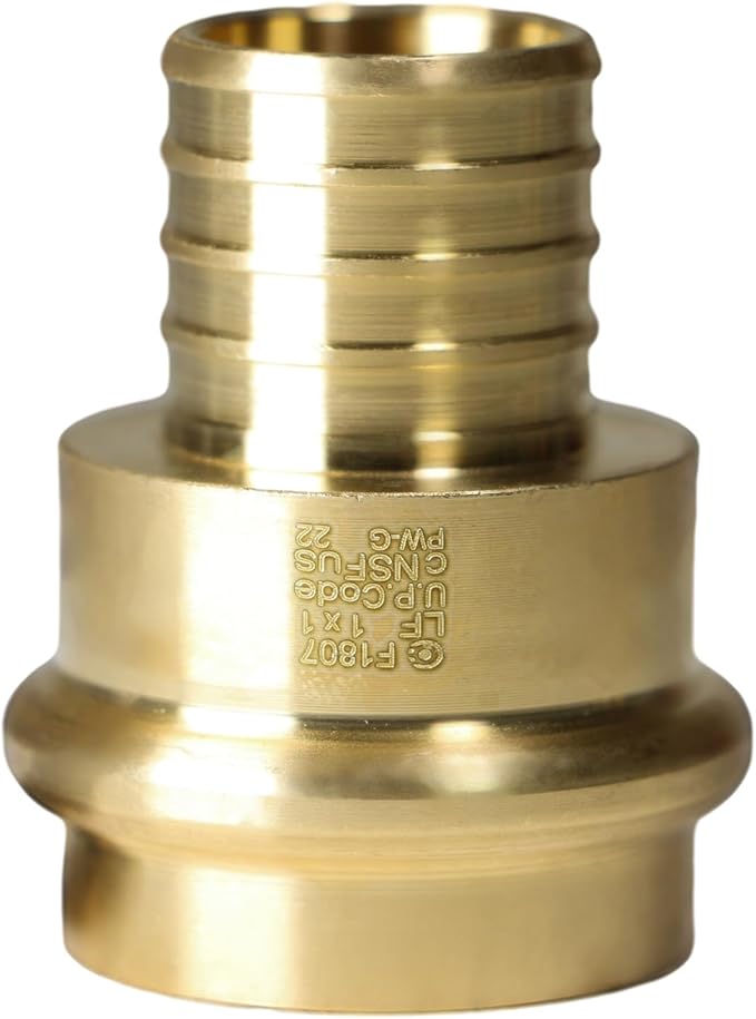 XFITTING 1 inch Pex B x 1 inch Press Coupling, 202-2-5=25XX, 25 Pieces