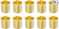uxcell 10Pcs Fit for 14mm(9/16") Tube ID Brass Compression Fitting, Insert Tube Support Compression Sleeve Fitting, Sleeve Ferrules for Water Oil Air Pipe
