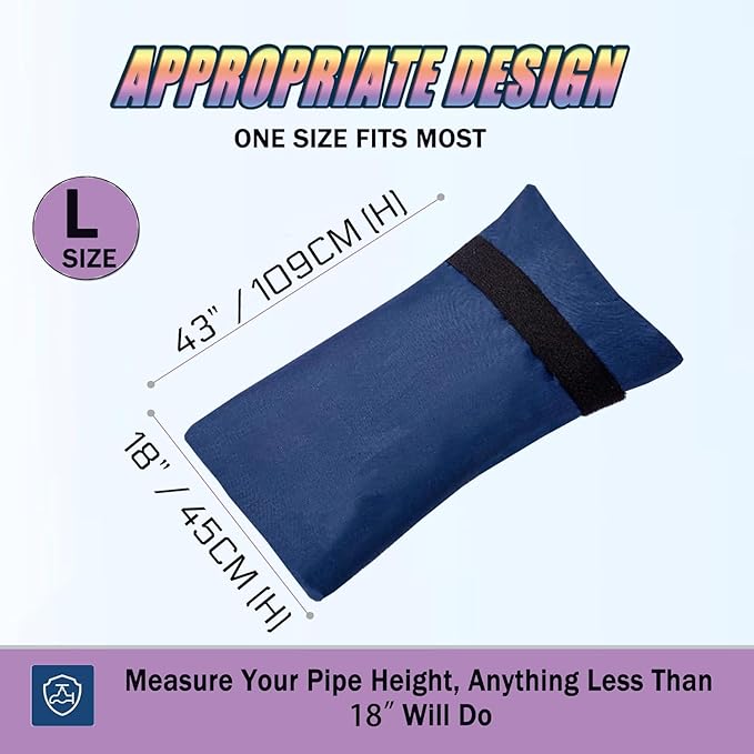 Outdoor Faucet Covers for Winter, 18" W x 43" H Outside Yard Hydrant Protector Socks Winter, Insulated Hose Bib Protector Cover, Spigot Pipe Cover Freeze Protection