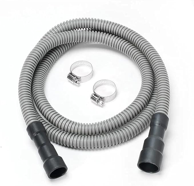 Universal Dishwasher Drain Hose - 8 Foot - Corrugated and Flexible Hose for Installation or Replacement from Kelaro