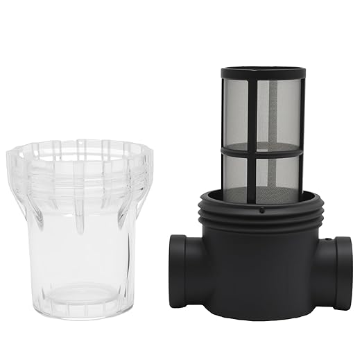 MDEOOSKY 3/4" Female NPT in-Line Strainer, 100-mesh Pre-Piped Filter, Suitable for Garden Hoses, Car Washing, and Small Aquaculture Water Purifiers